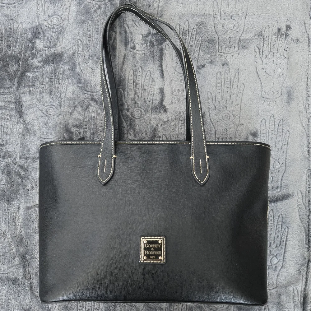 Dooney & Bourke Black Tote - Picture 1 of 10
